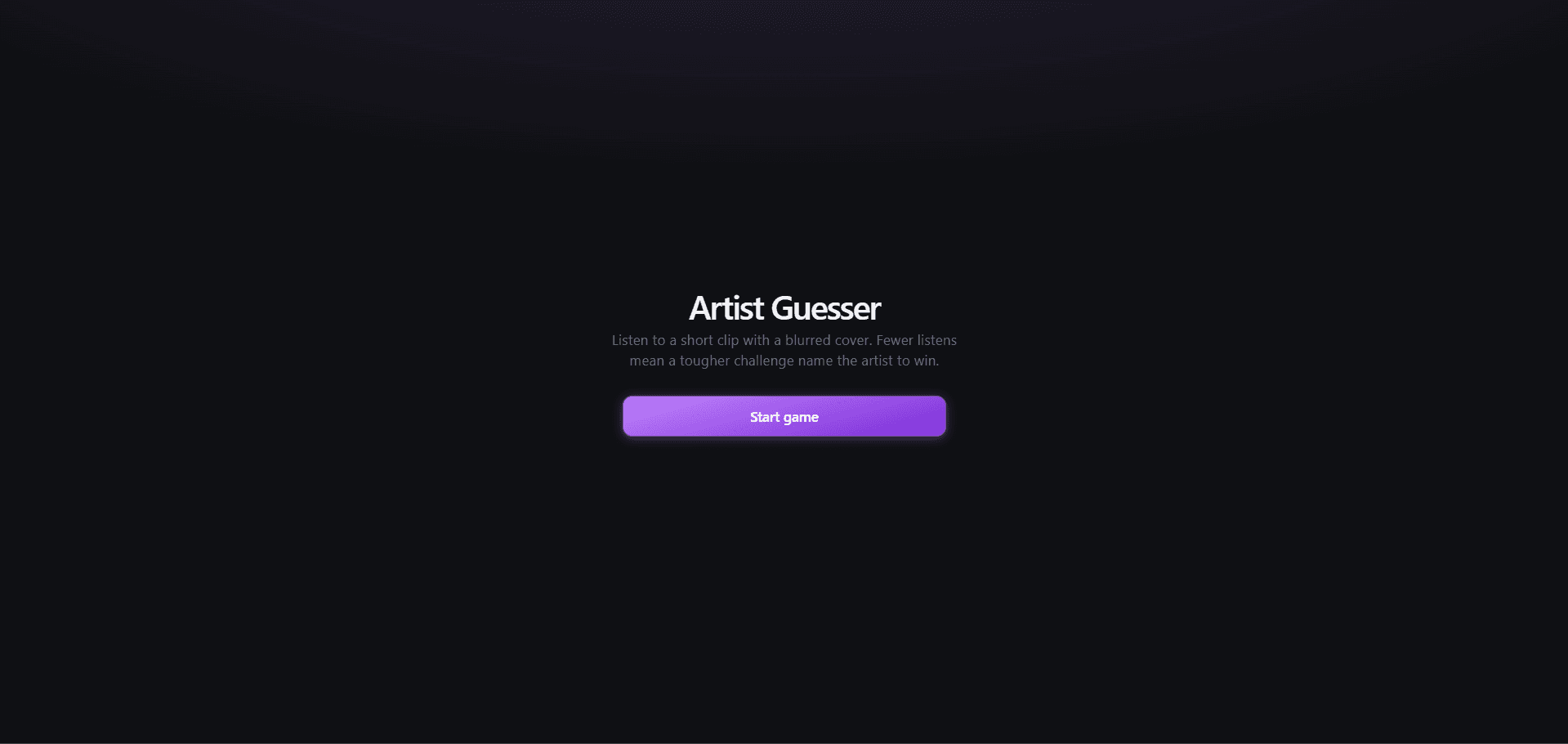 Artist Guessr